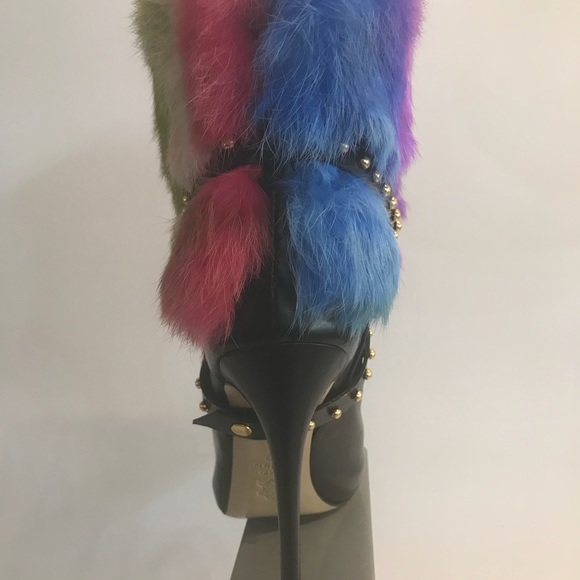 Francesco Sacco boot with multi color fur - Picture 5 of 6